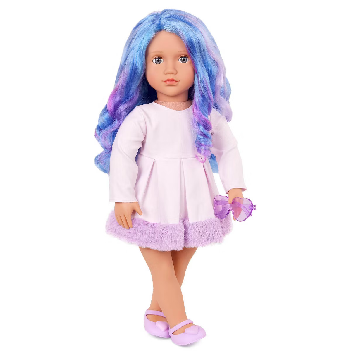 Our Generation Veronika 18" Fashion Doll with Blue/Purple Hair | Target