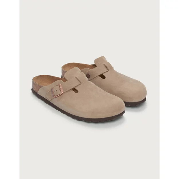 Birkenstock Oiled Leather Boston Mules | The White Company UK & ROW