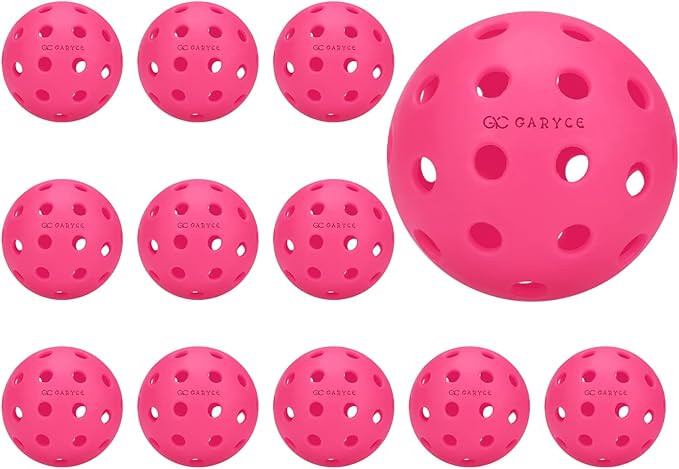 GARYCE Pickleball Balls, Standard 40 Holes Pickle Balls - Flight Trajectory is Stable and High El... | Amazon (US)