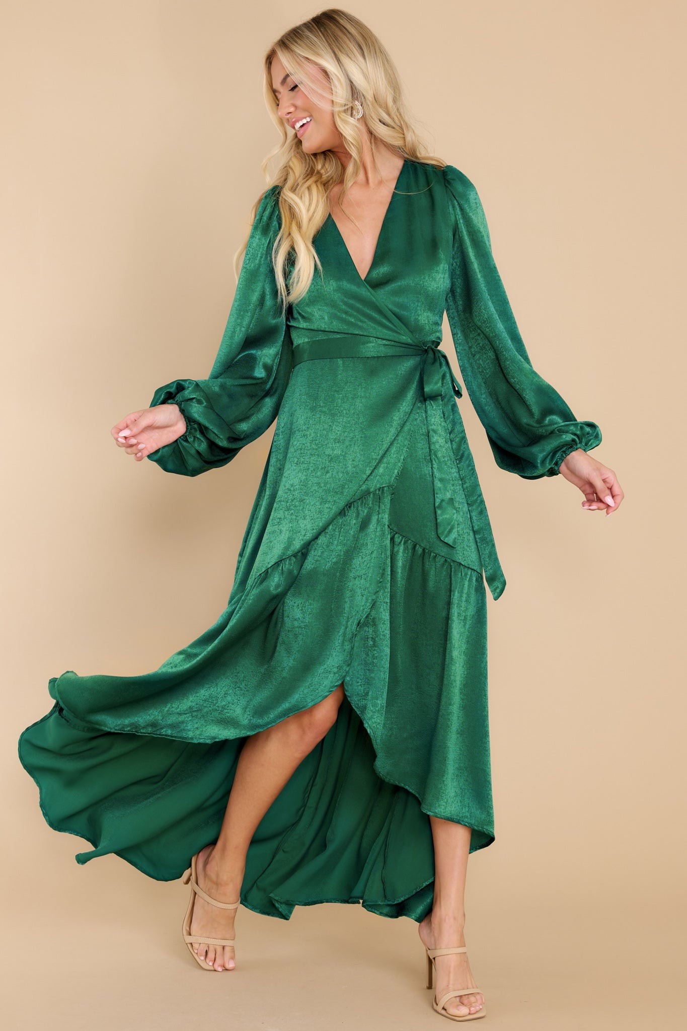 You Enchant Me Emerald Green Maxi Dress | Red Dress 