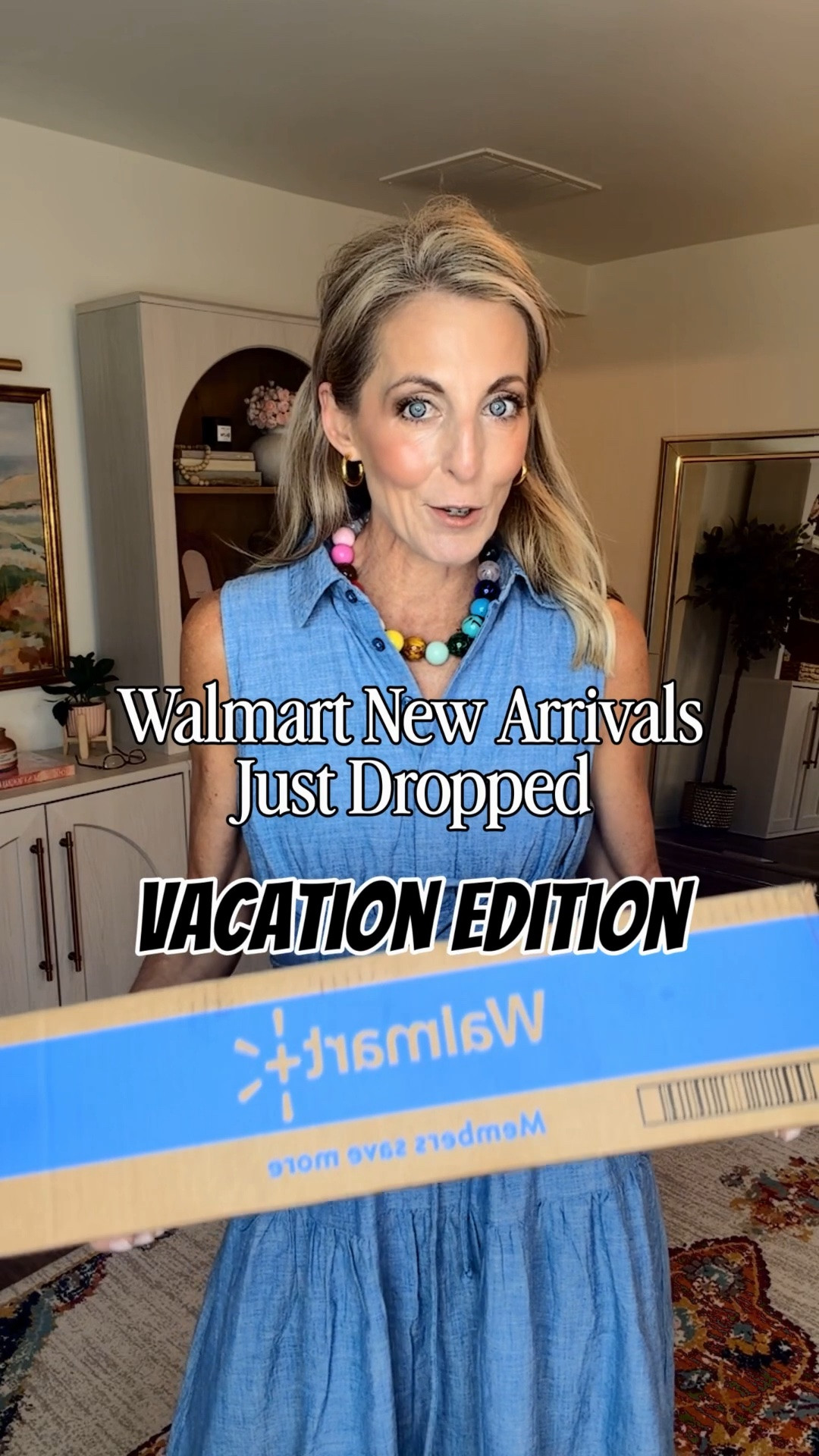 Anthro, Tuckernuck, or Walmart … I will let the under $40  price tag tell you! Comment Walmart for all links and more! 

Walmart really came to say, “Don’t count us out.” These dresses look like they belong in an Anthropologie fitting room, but every single one is Walmart and under $40. The palm print maxi is giving coastal vacation.The colorful fruit dress is giving summer resort. And that striped set? It looks way more expensive than it is.