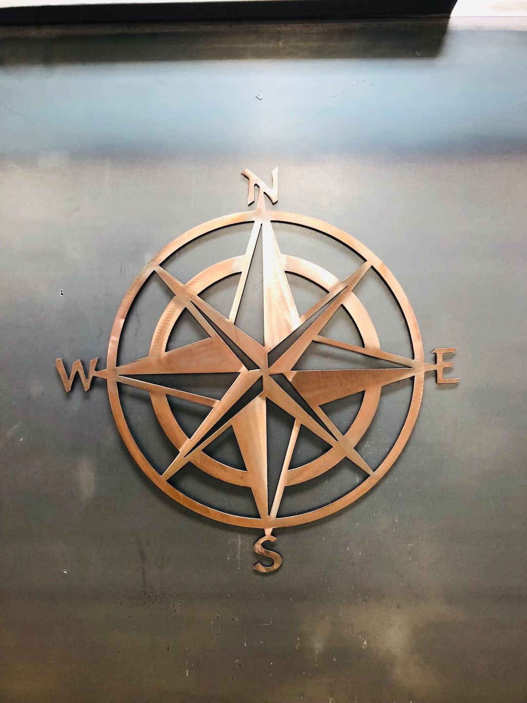 Nautical Star and Compass Metal Wall Art and Home - Etsy | Etsy (US)