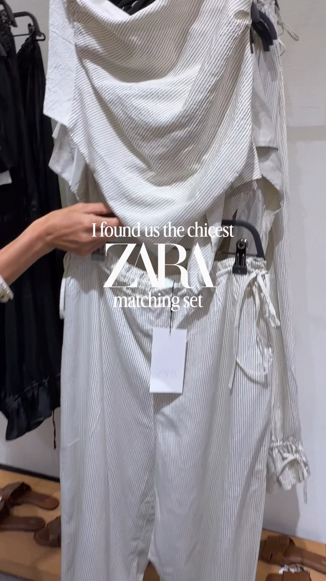 Chicest matching set from Zara! Sell out risk! Also comes in black! X

#LTKPetite #LTKgrwm #LTKootd