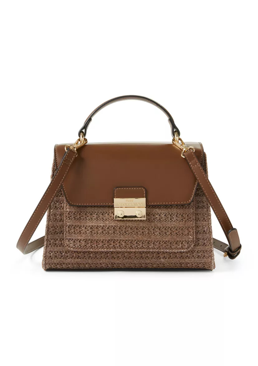 Top Handle Crossbody Bag with Logo Lock | Belk