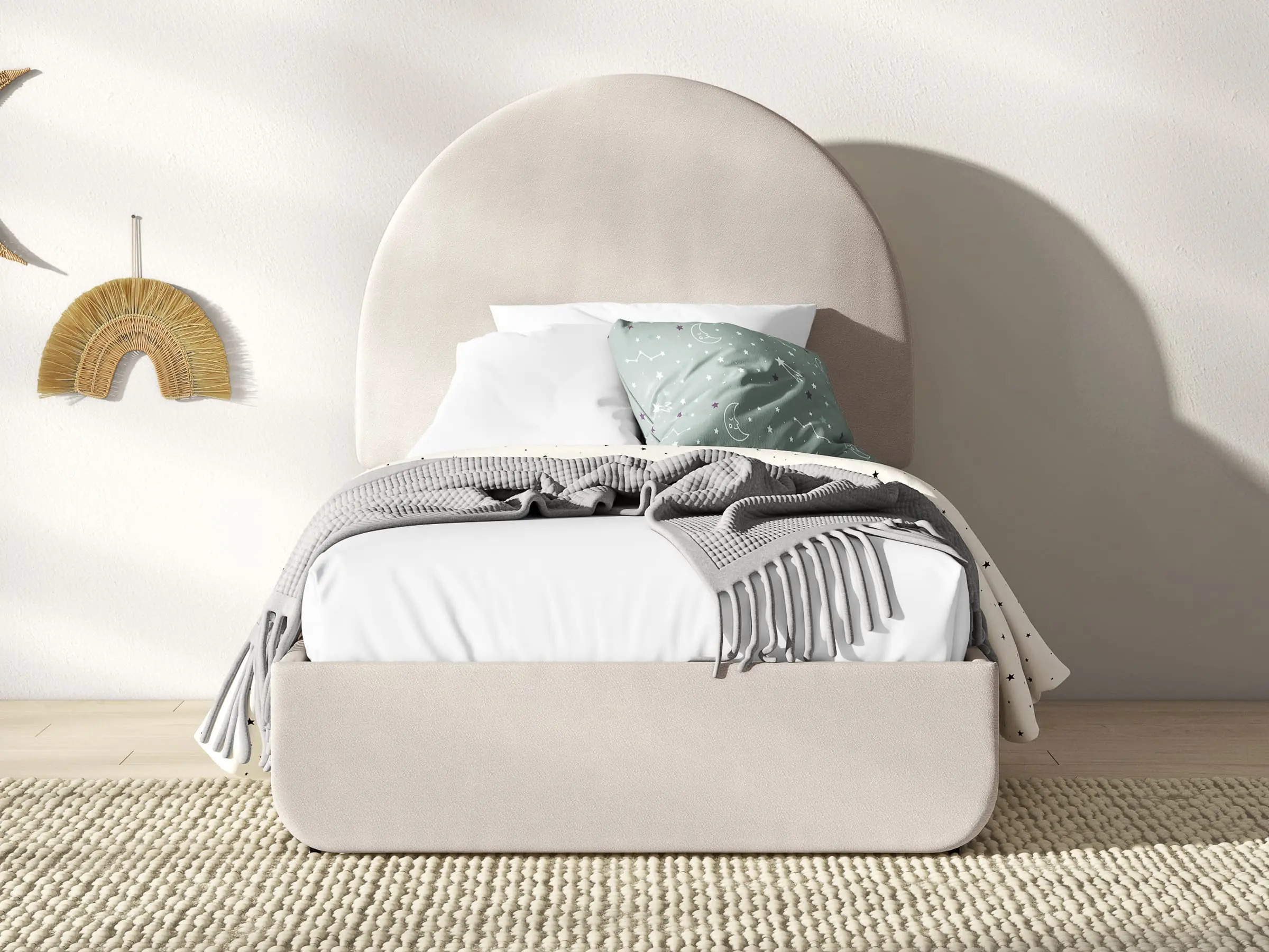 Snug Arc Upholstered Kids Bed | Leesa Sleep