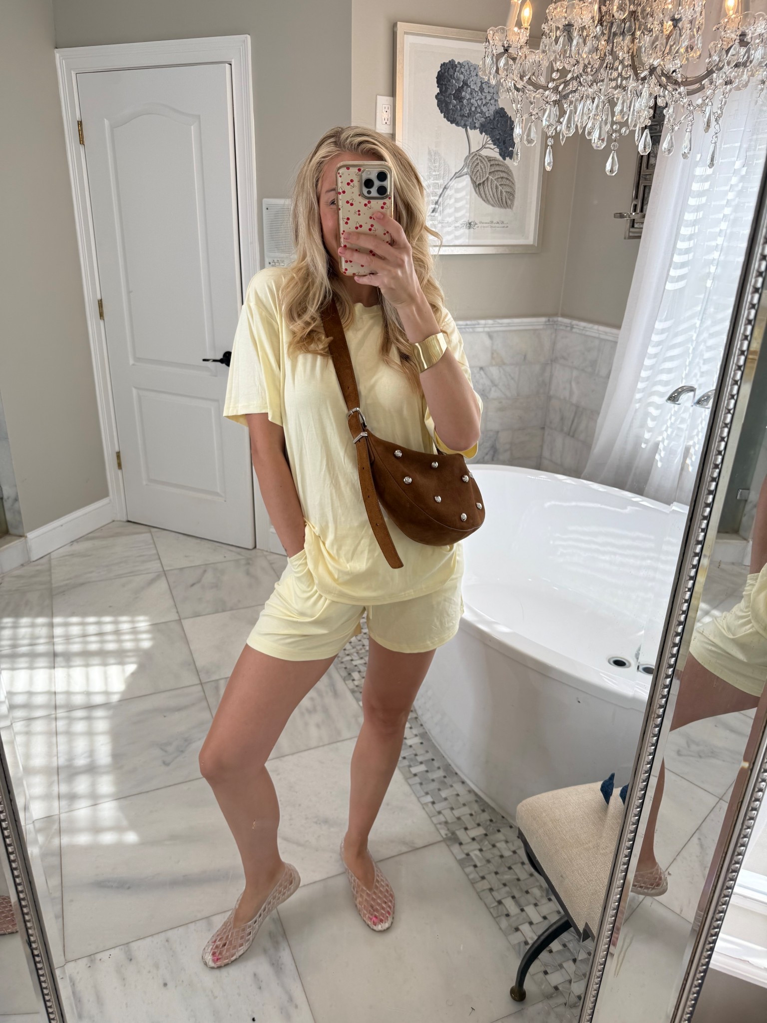 A butter yellow matching set >>> 
Find me wearing this lounge set my whole pregnancy ! It is so soft and comfy and leaves room for the bump ! Wearing a size small 💛

#LTKU #LTKmomlife #LTKBump