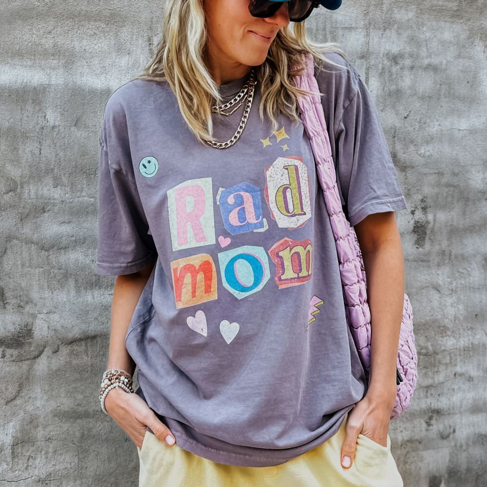 Rad Mom Poster Vintage Tee | Mountain Moverz