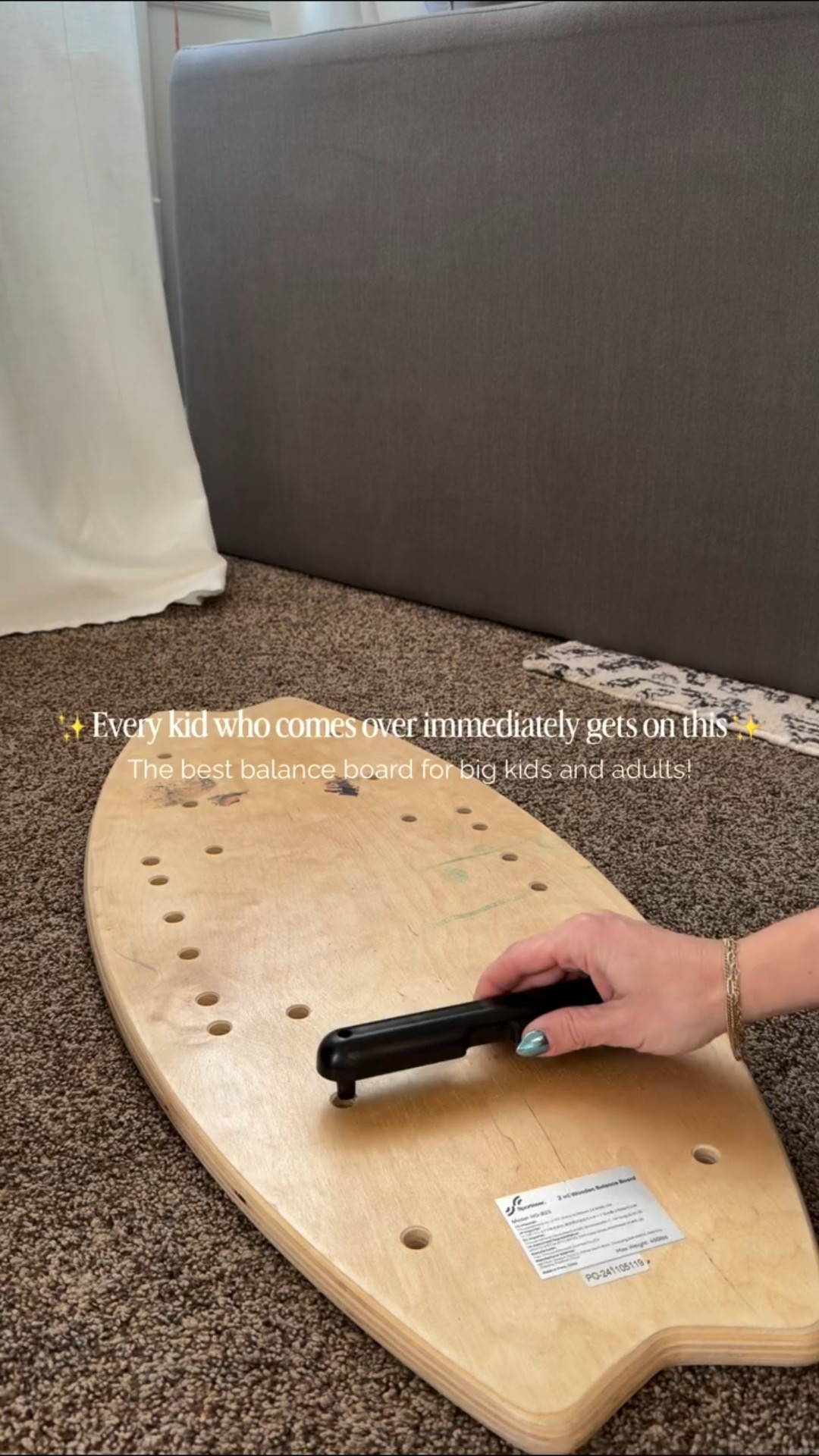Every person who comes to our house is immediately drawn to this. We’ve had it for over a year, it gets used constantly, and it’s still a favorite. Definitely recommend.

A 7-mode balance board for big kids, teens, and adults that burns energy while strengthening the core and full body.💪