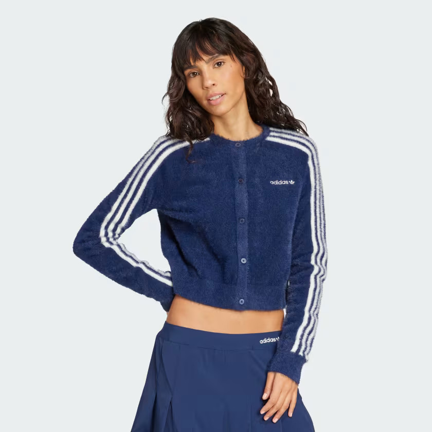 Fluffy Knitted Cardigan | adidas (CA)