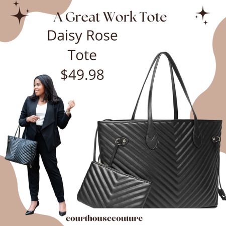 This amazing tote is the same size as the Neverfull GM but is under $50.  This tote can carry all of your daily essentials and looks perfect for wor.

#LTKunder50 #LTKitbag #LTKworkwear