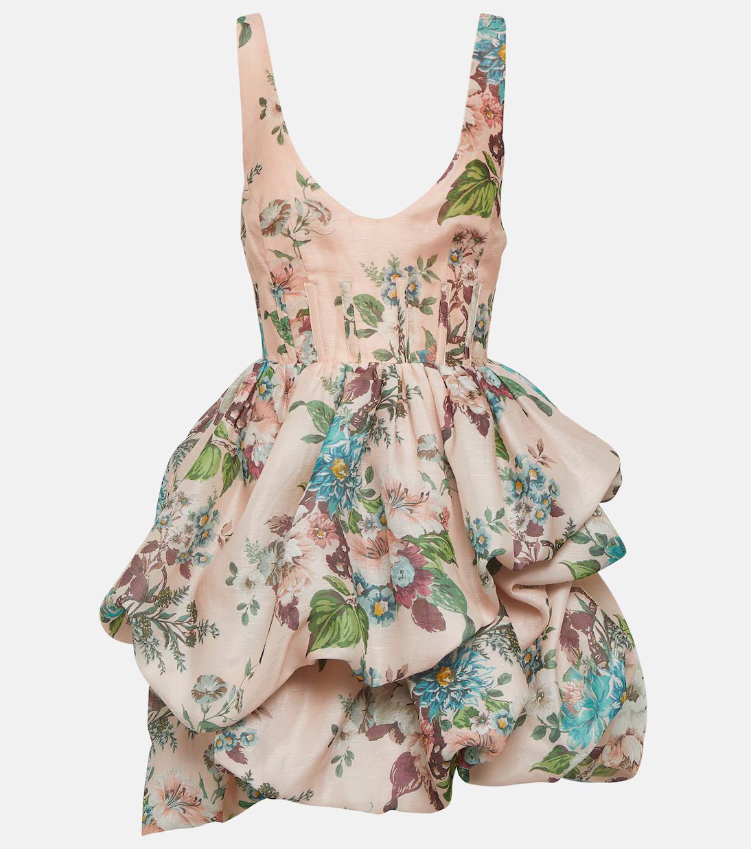 ZimmermannMatchmaker floral linen and silk minidress | Mytheresa (US/CA)