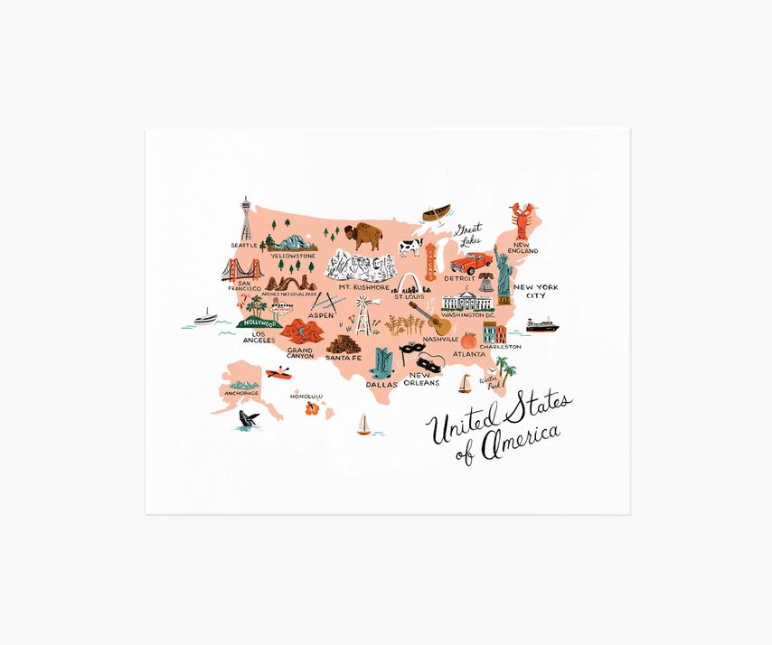 United States of America Art Print | Rifle Paper Co.