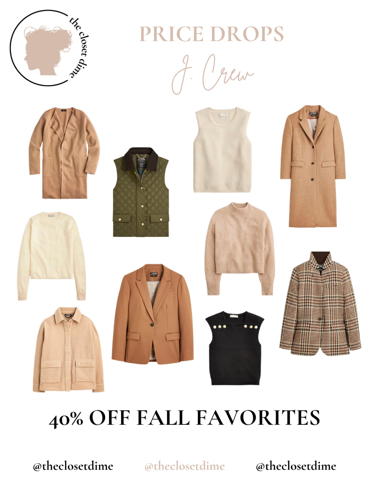 Major fall sale at j. crew right now! Lots of fall favorites are currently 40% off  

#LTKSeasonal #LTKSaleAlert #LTKGiftGuide