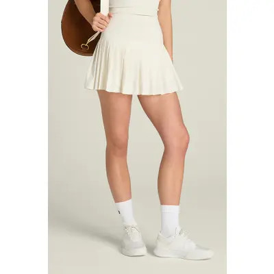 WILSON Midtown Performance Pleated Tennis Miniskirt in Sandrift at Nordstrom, Size Large | Nordstrom