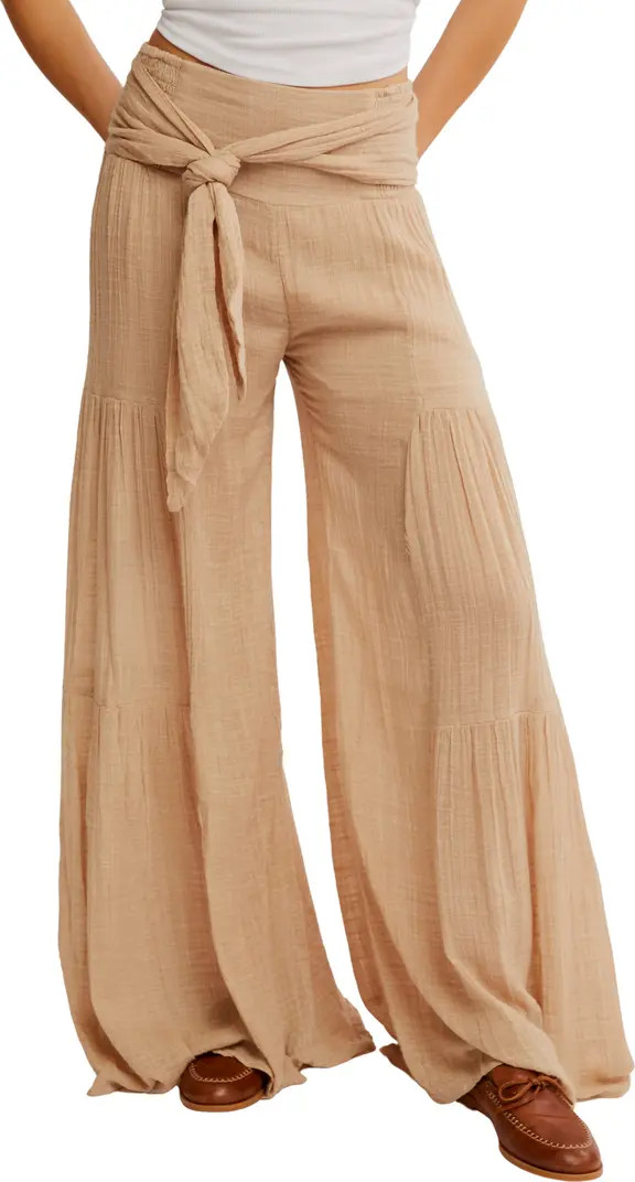 Good Day Tie Waist Wide Leg Pants | Nordstrom