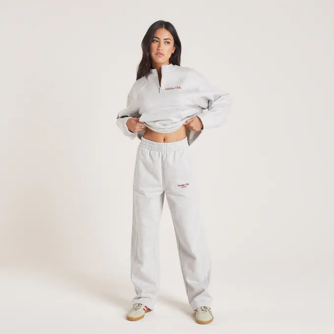 Straight Leg Joggers - Grey Marl | Lounge (UK)