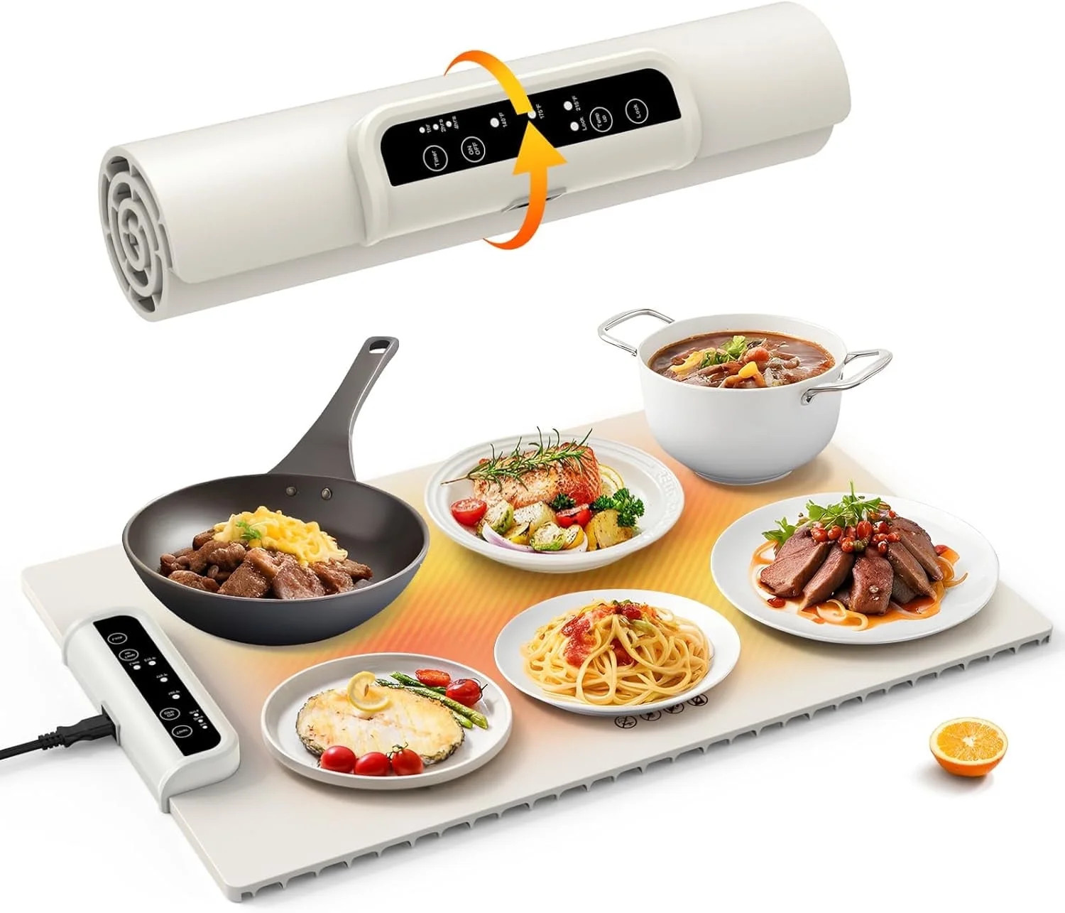 Portable Food Warming Mat, Electric Warming Tray Full Surface Heating to Keep Food Warm or Thawin... | Walmart (US)