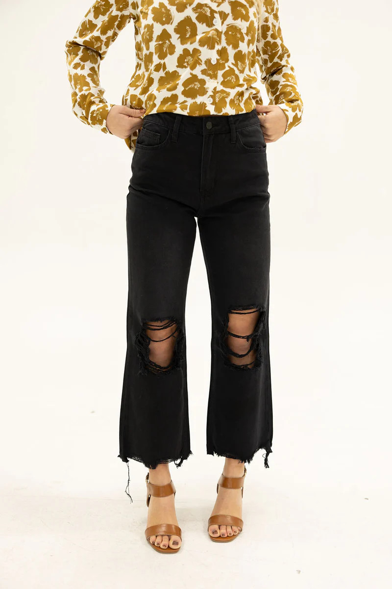 Siggy Denim-Black | Love Olive Co