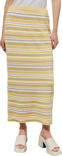 Ming Wang Stripe Knit Maxi Skirt | Nordstrom | Nordstrom