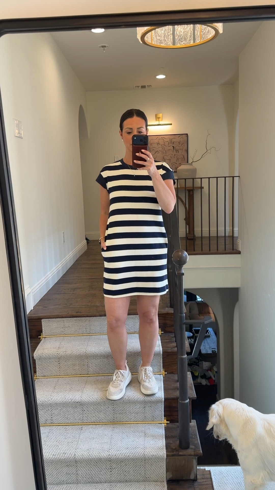 Cutest striped summer dress! Great throw on item, love the pockets and the material is a great knit texture.

#LTKSeasonal #LTKOver40 #LTKootd