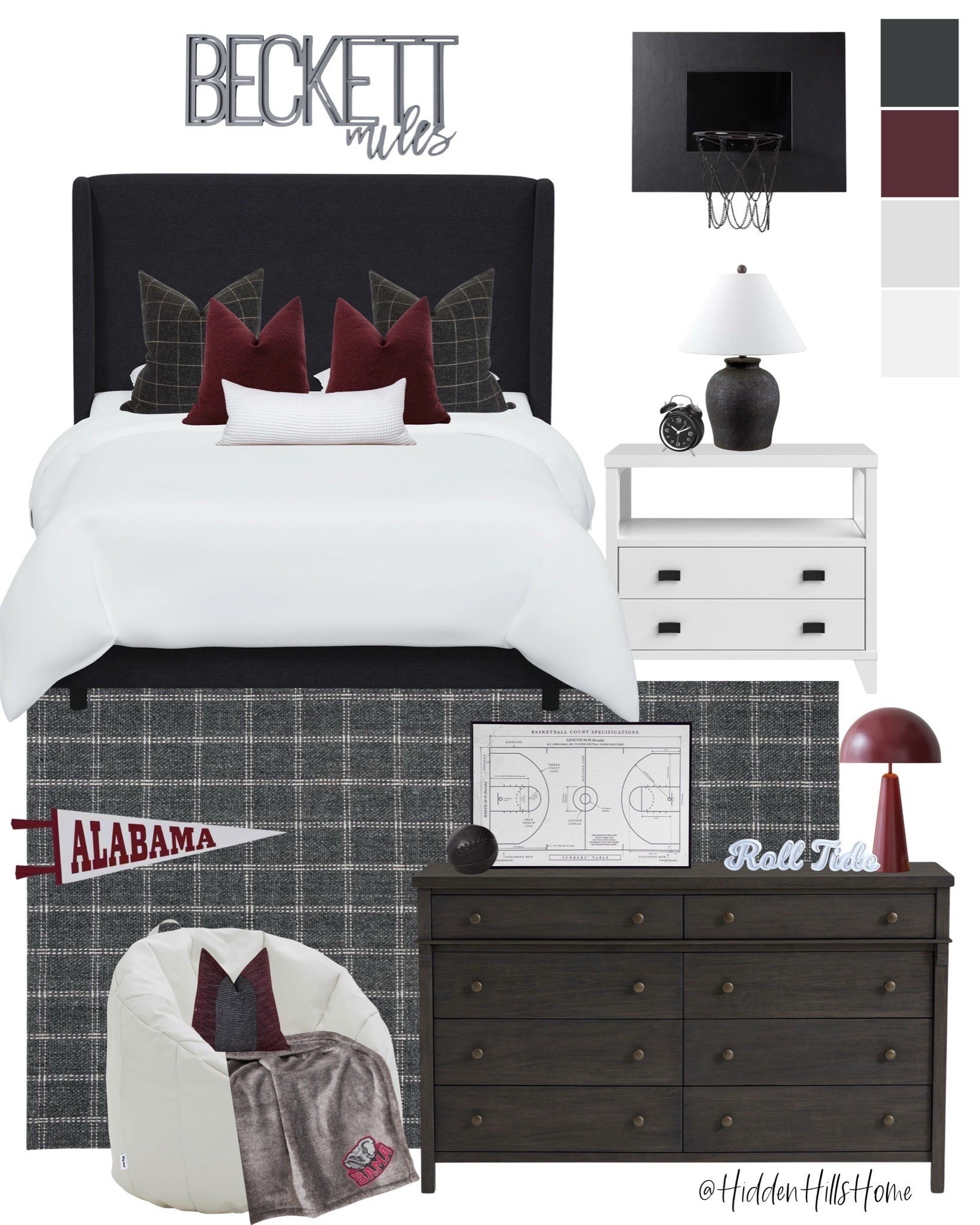 Alabama bedroom mood board, Roll Tide bedroom design, University of Alabama bedroom mood board #Bama #bedroom



#LTKKids #LTKHome #LTKSaleAlert