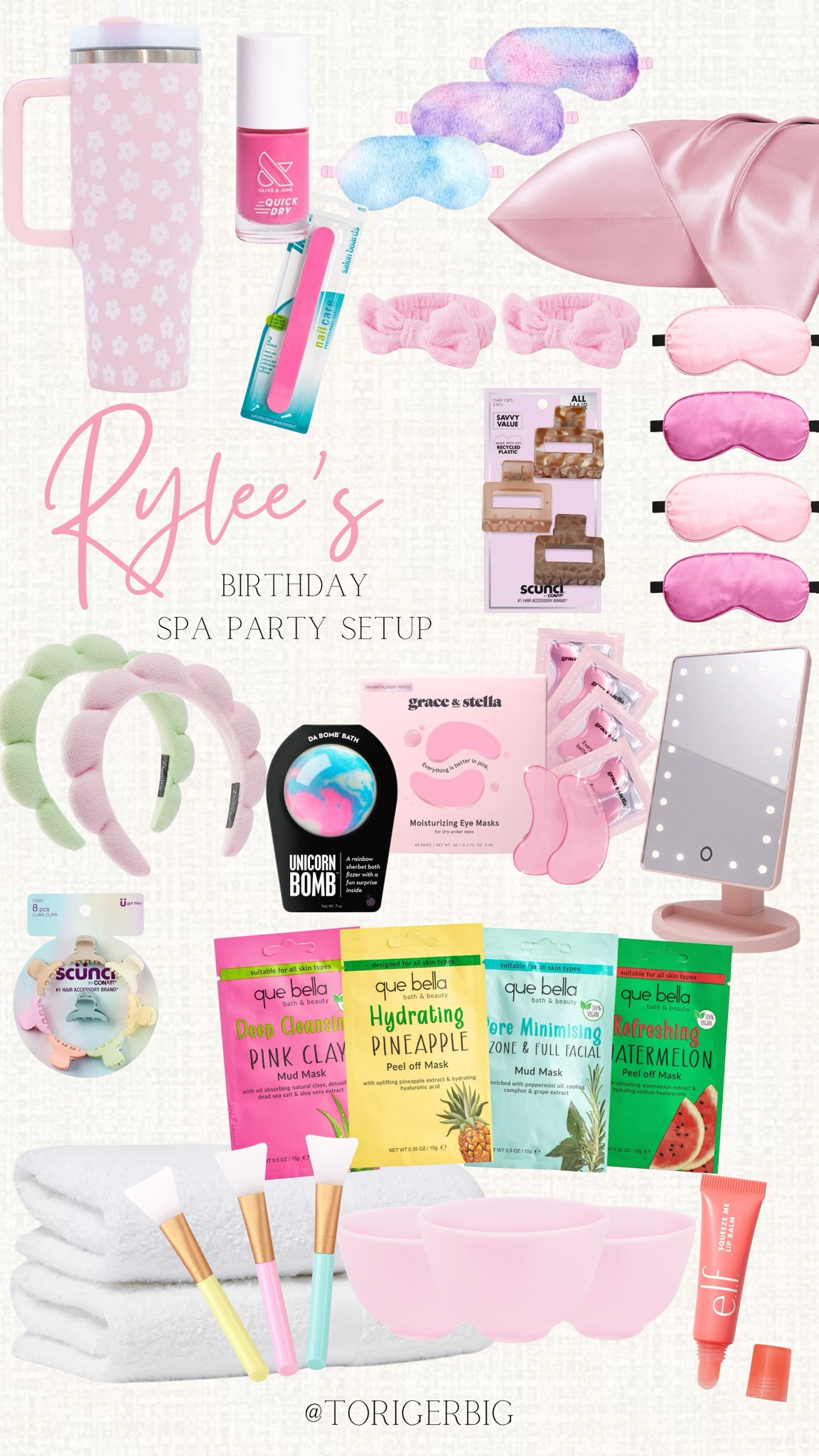 Sharing all the things we used for my daughter’s  spa birthday party. #pinklily #spa #spaparty #bathbomb #selfcare #facial 

#LTKstyletip #LTKparties #LTKfindsunder50