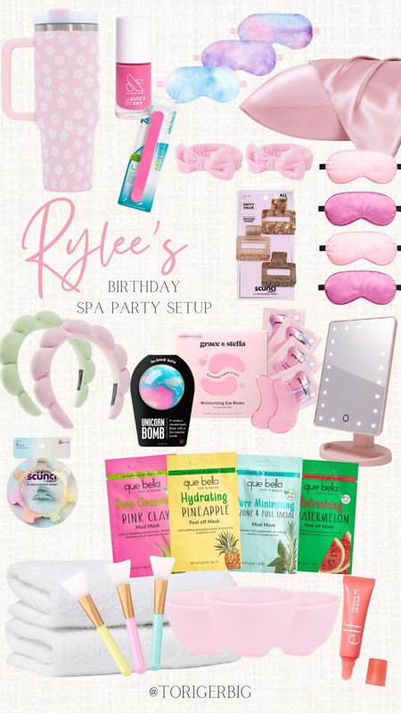 Sharing all the things we used for my daughter’s  spa birthday party. #pinklily #spa #spaparty #bathbomb #selfcare #facial 

#LTKstyletip #LTKparties #LTKfindsunder50
