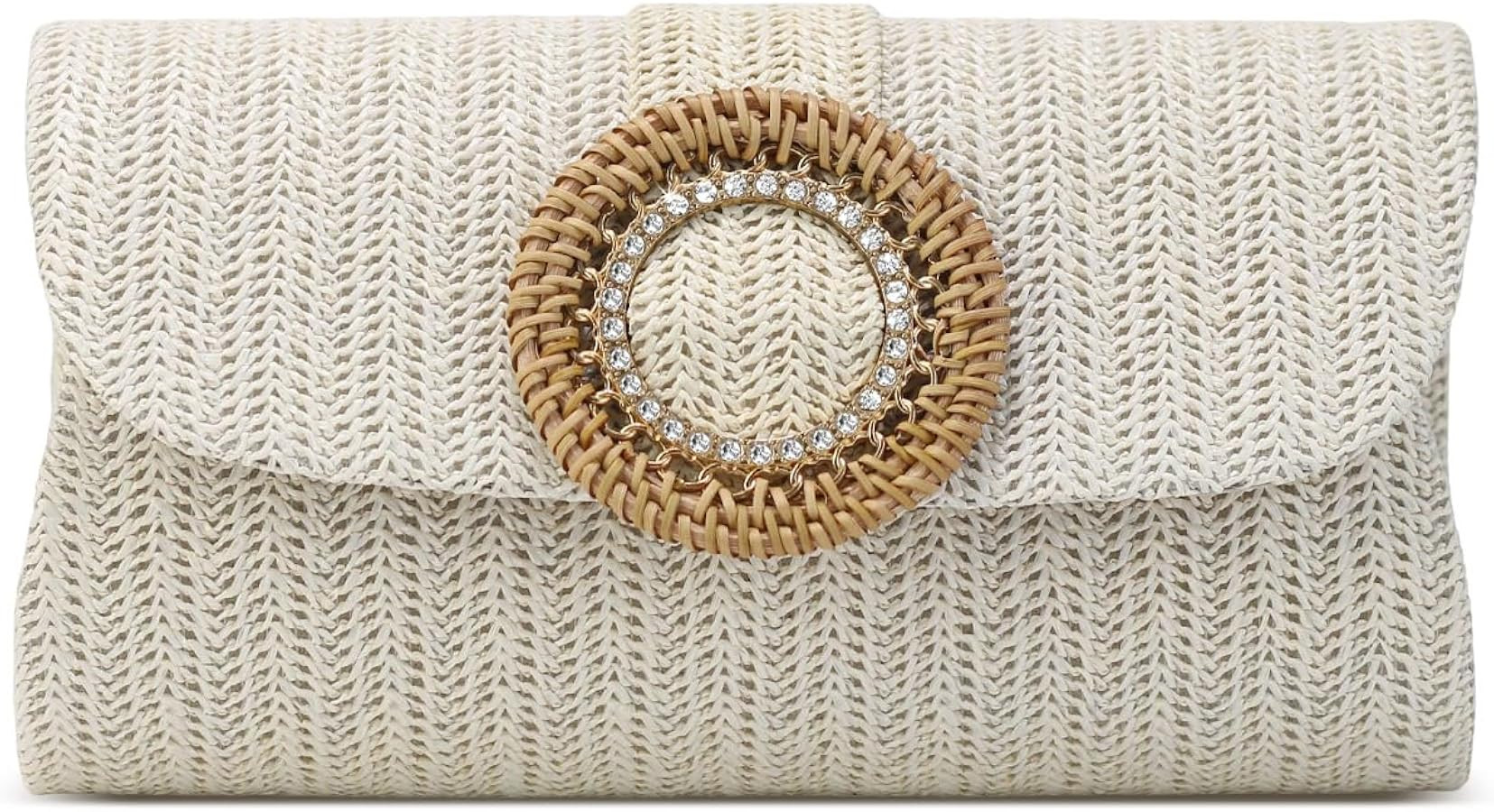 Straw Clutch Purses for Women Evening/Wedding Chic Bag Woven Beach Purse Vacation Handbags for Su... | Amazon (US)