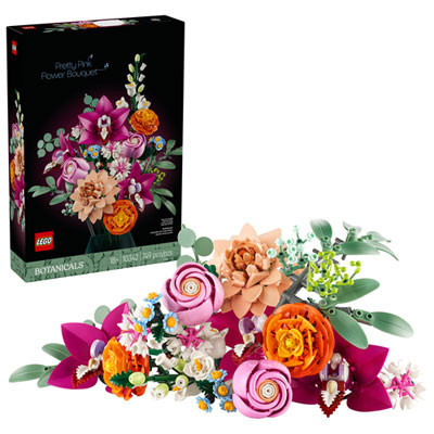 LEGO Botanicals: Pretty Pink Flower Bouquet - 749 Pieces (10342) | Best Buy Canada