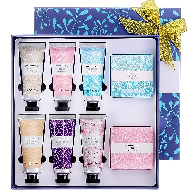 Hand Cream Gift Set - Spa Luxetique Hand Lotion Set, Hand Lotion for Women, 8 Pack Travel Moistur... | Amazon (US)