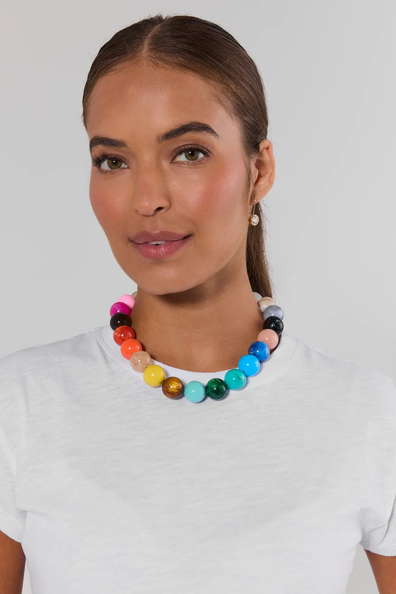 Multi Colored Resin Beaded Necklace | Avara