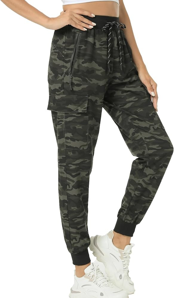 Kcutteyg Womens Water Resistant Hiking Pants with Pockets Quick Dry Soft Athletic Workout Joggers... | Amazon (US)
