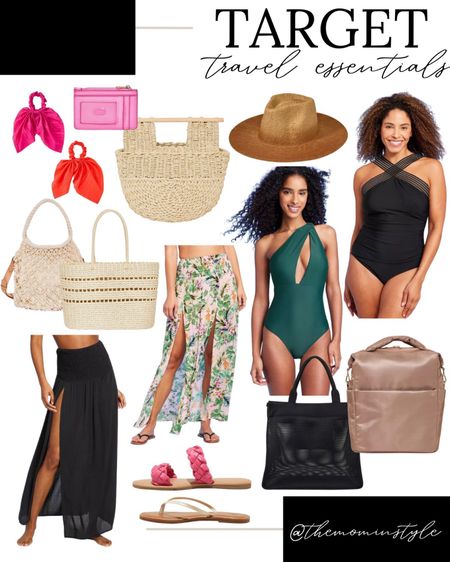 Target Travel Essentials - Travel - Vacation Outfit - Vacation Bag - Beach Bag - Hair tie - Travel Bag - Sandals - Colorful Sandals 

#LTKtravel #LTKswim #LTKstyletip