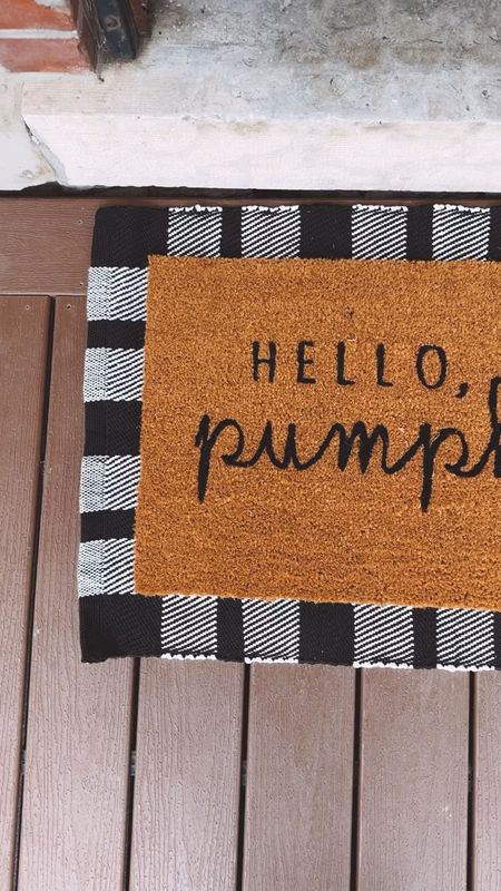 Our fall welcome mat is definitely my favorite fall home decor. The perfect fall porch decor! 🍂🍁 

#LTKhome #LTKSeasonal #LTKVideo