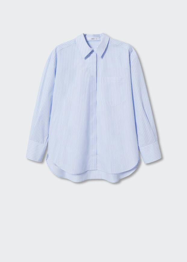 Oversize cotton shirt -  Women | Mango USA | MANGO (US)