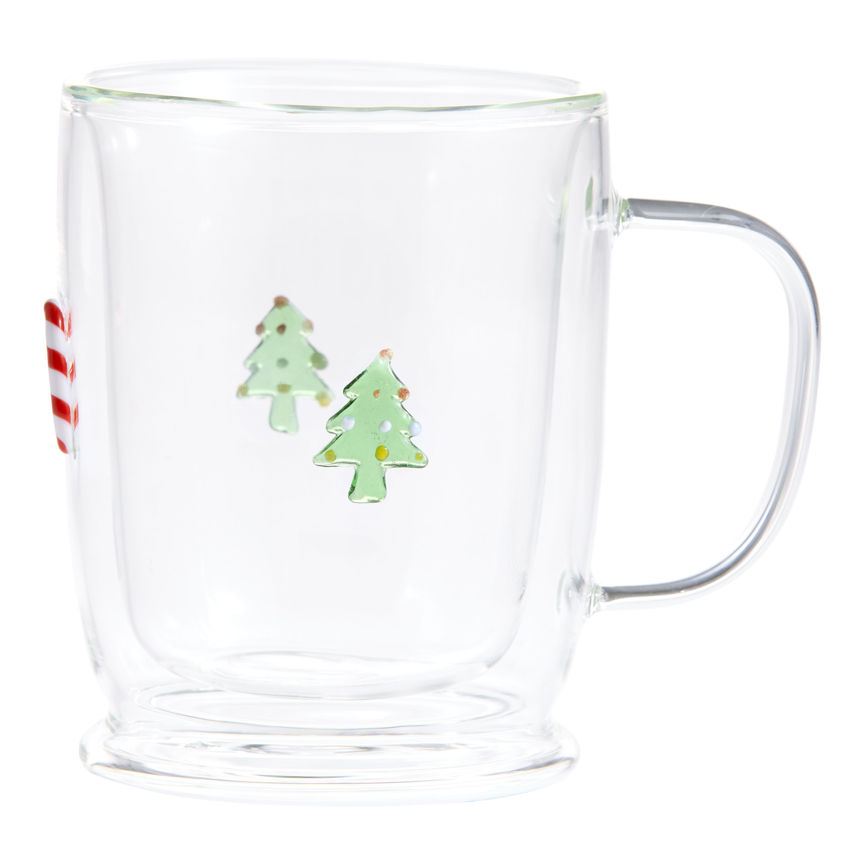 Charm Christmas Tree and Candy Inlay Glass Mug | World Market