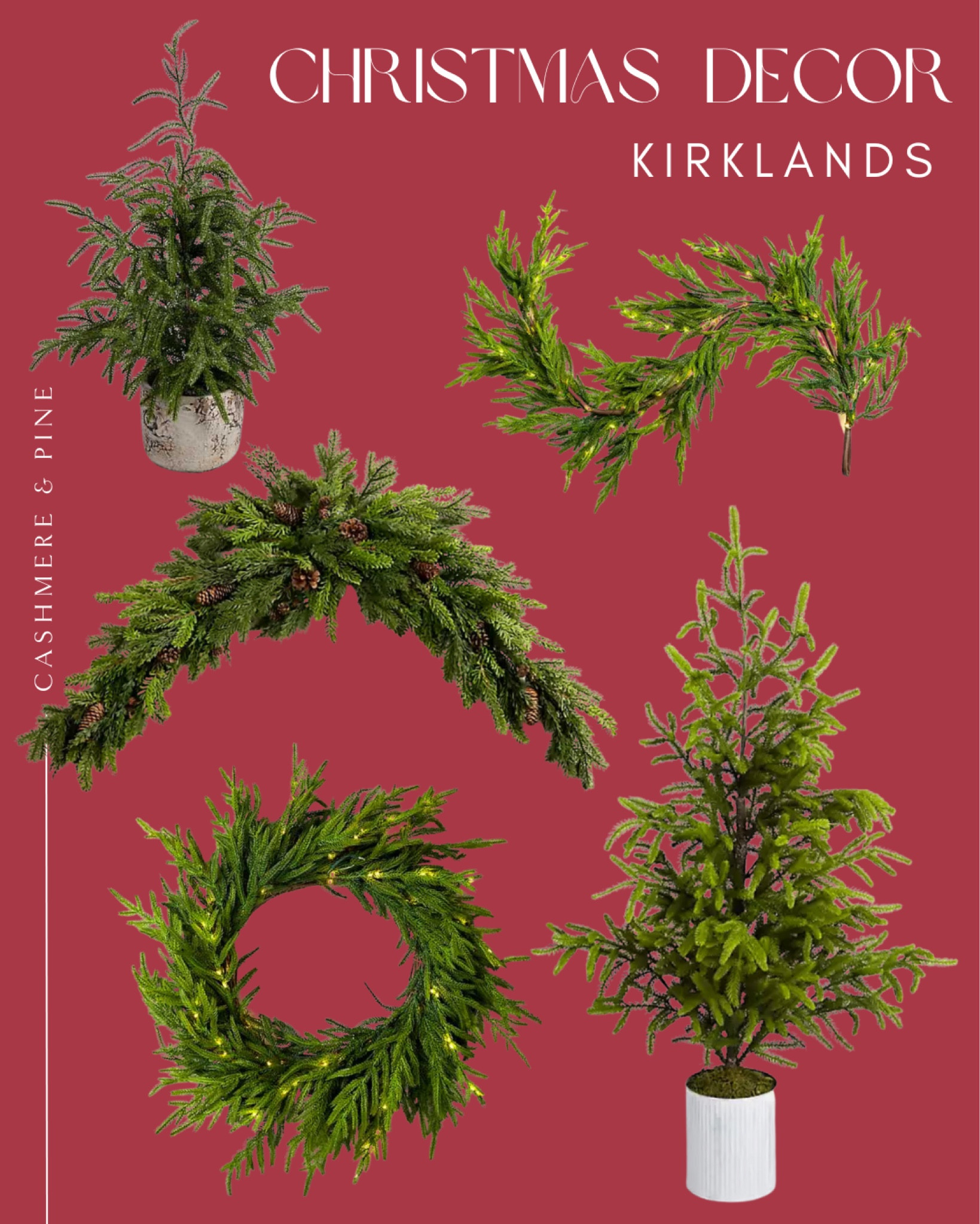 Incorporate a natural element into any holiday display with Pre-lit Norfolk Greenery. While radiating a warm glow, these realistic pieces remain completely maintenance-free, making it perfect for all winter long.



#LTKHoliday #LTKSeasonal #LTKhome