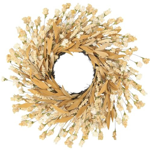 24'' Fall Wreath for Front Door - Autumn Decorations for Home, Window, Wall, Porch, Farmhouse, Wedding Decor | Amazon (US)