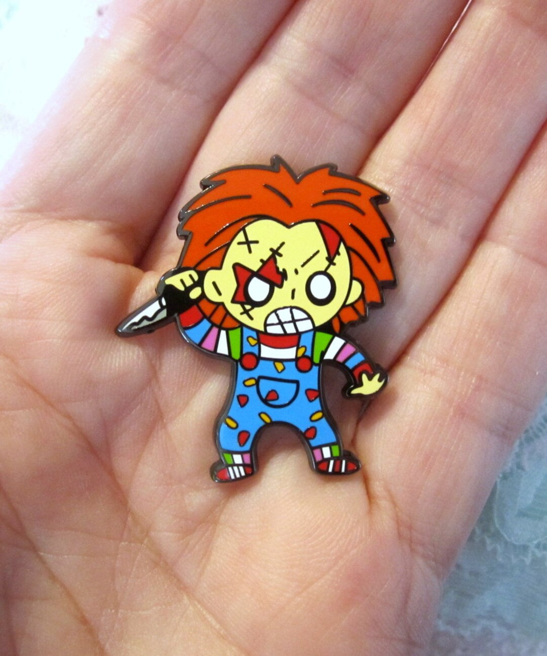 Chuck Pin Knife~horror Gothic Halloween~hard Enamel - Etsy | Etsy (US)