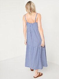 Tiered Printed Midi Cami Swing Dress for Women | Old Navy (US)