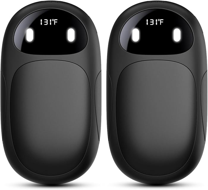 Hand Warmers Rechargeable 2 Pack, AI Smart Chips 20Hrs Long Safe Heat, Magnetic Electric Hand War... | Amazon (US)