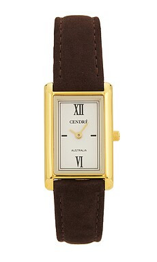 Cendre Kelly Watch in White & Chocolate Suede from Revolve.com | Revolve Clothing (Global)