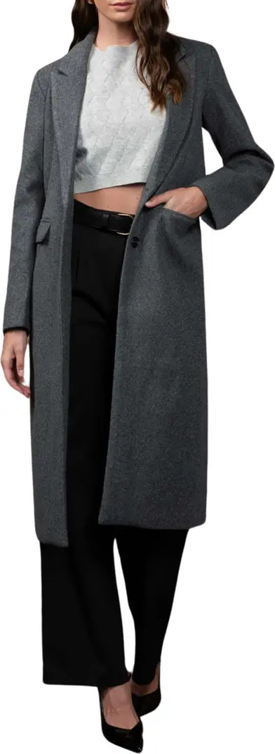 Notched Collar Coat | Nordstrom Rack