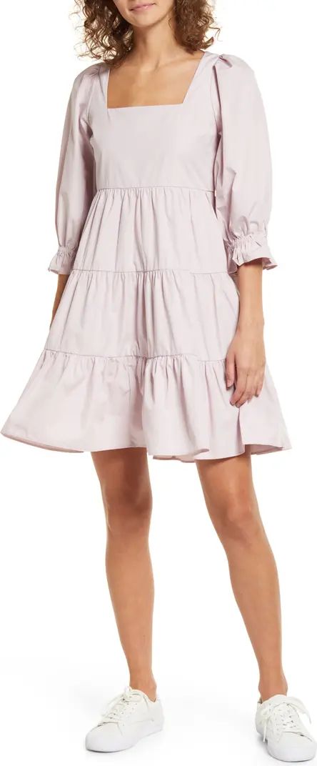 Madewell Women's Lizzie Poplin Babydoll Dress | Nordstrom | Nordstrom