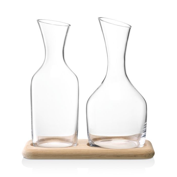 Wine Water and Carafe Set with Oak Base | Bloomingdale's (US)