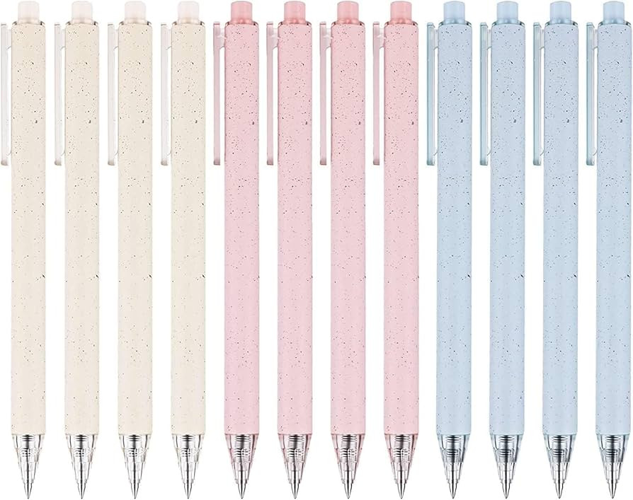 RIANCY 12PCS Gel Pens Retractable Quick Dry Gel Ink Cute Pen for Journaling | Smooth Writing 0.5m... | Amazon (US)