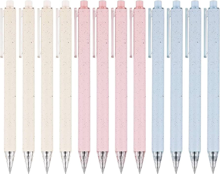 RIANCY 12PCS Gel Pens Retractable Quick Dry Gel Ink Cute Pen for Journaling | Smooth Writing 0.5m... | Amazon (US)