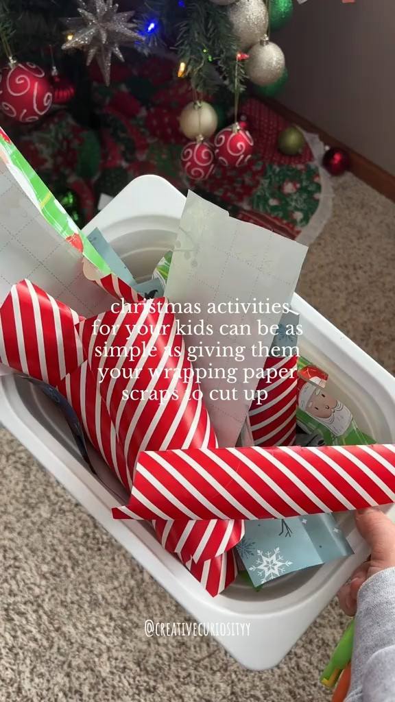 Cutting Wrapping Presents 

#LTKHoliday #LTKKids #LTKFamily