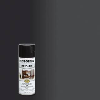 Rust-Oleum Stops Rust 11 oz. Metallic Black Night Protective Spray Paint 7250830 - The Home Depot | The Home Depot