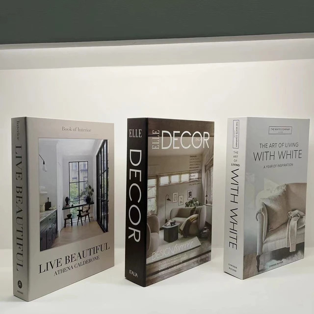 3pcs/Set Fashion Fake Books Decoration Luxury Decorative Book Designer Living Room Decoration Sim... | AliExpress (US)